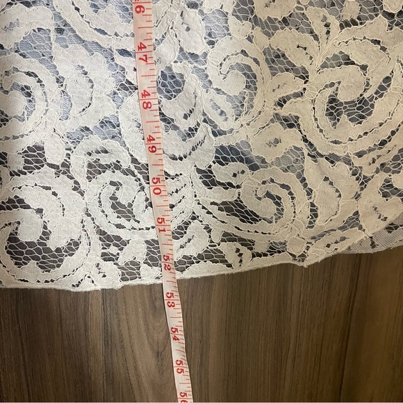 Tadashi Shoji Lace Overlay Strapless Dress - Picture 13 of 14